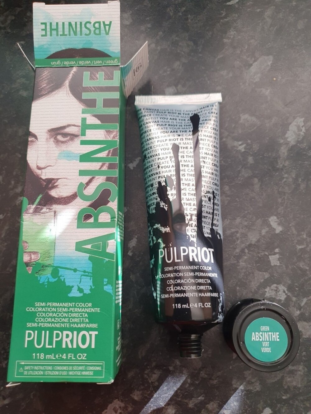Pulp Riot Absinthe Semi-Permanent Hair Color - Green - Picture 2 of 3